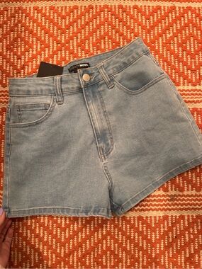 Fashion Nova Light Blue Denim Jean Shorts